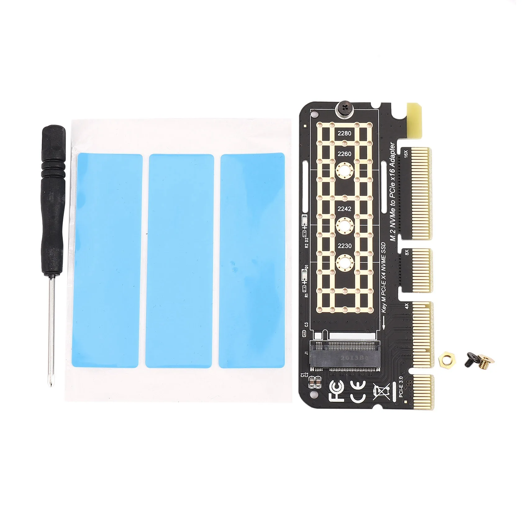 M.2 NVMe SSD إلى بطاقة تحويل PCI-E X16 NGFF M-Key M.2 PCIe PCI-Express X4/X8/X16 HDD بطاقة محول قرص الحالة الصلبة