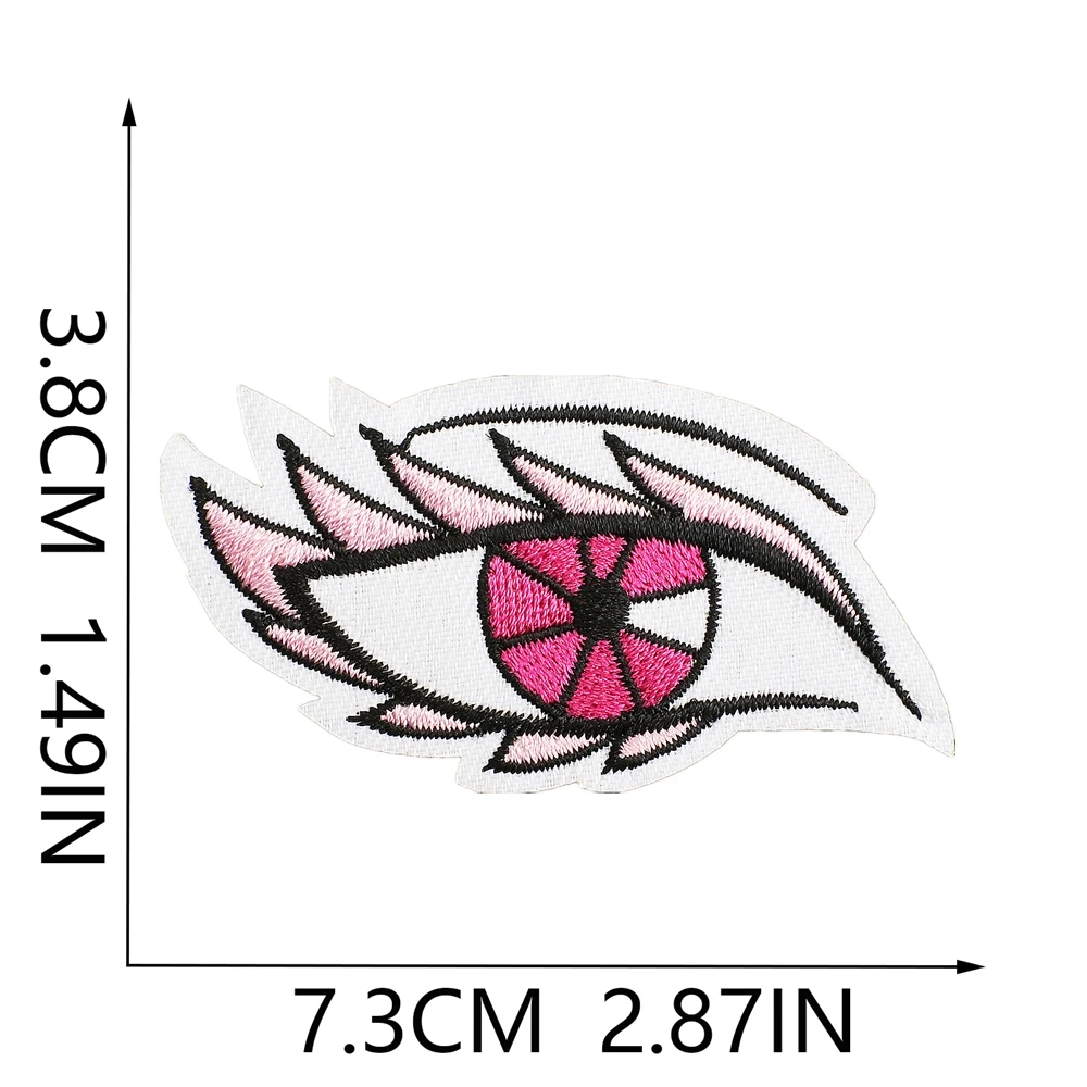 1pcs Patch Pink Girl Stickers Iron On Patches for Clothing Sewing Embroidery Fusible Applique Badge Decoration Stripes