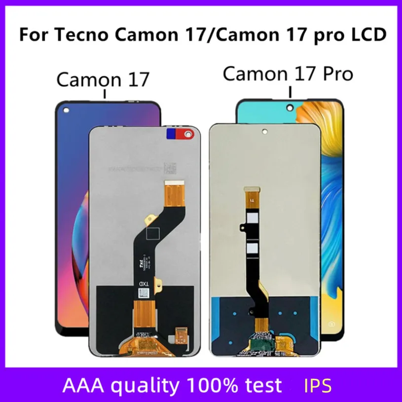 

LCD For Tecno Camon 17 Pro LCD Display Touch Screen Digitizer Assembly Replacement For Tecno CG6 CG8 LCD Display