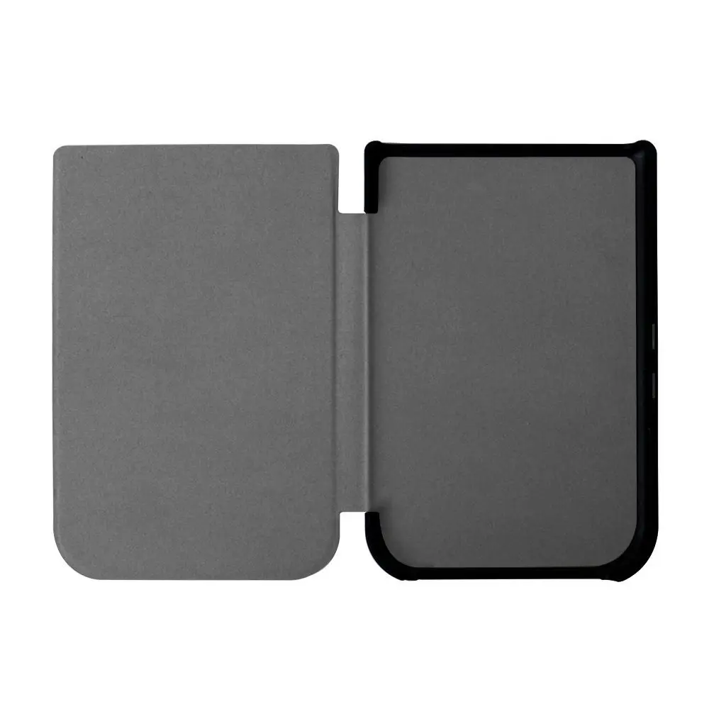 Auto Sleep/Wake 6 inch E-Reader Case Wear-resistant Leather Folio Cover Microfiber Lining Anti-fall for PocketBook 631/631 Plus