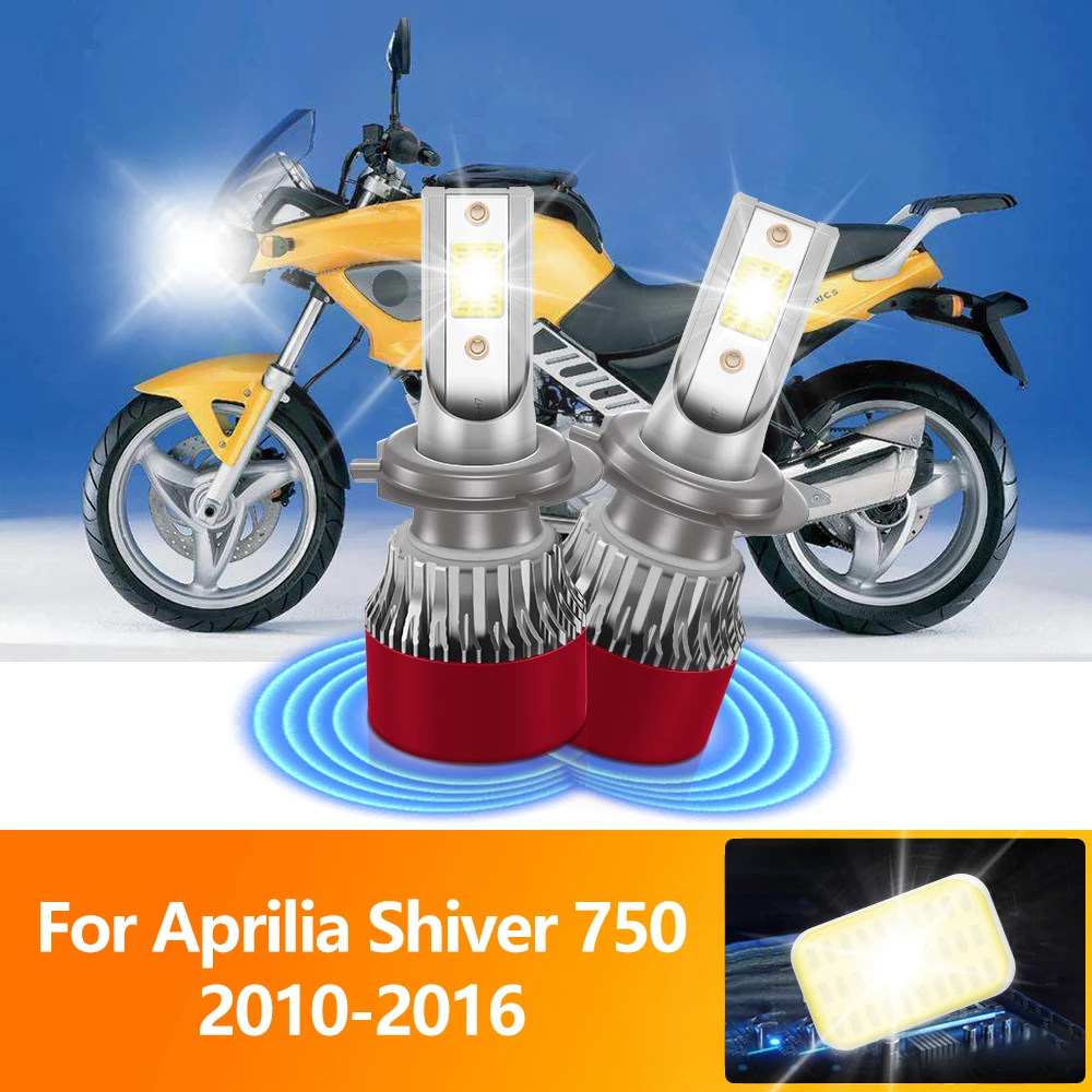 

120W H7 LED Motorcycle Headlight Bulb 20000LM Moto Lamp 12V 6000K For Aprilia Shiver 750 2010 2011 2012 2013 2014 2015 2016
