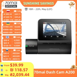 70mai Dash Cam A200 1080P 2 ''IPS Scherm Dual-channel Record 70mai Auto DVR A200 24H Parking Monitor 130 ° FOV Nachtzicht