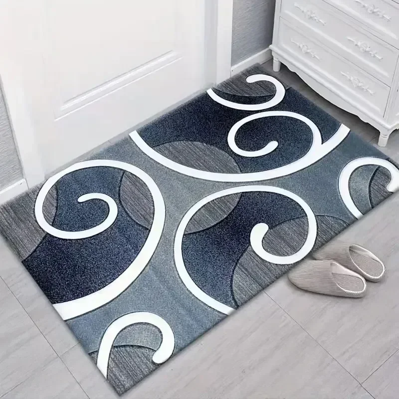 Butterfly Printed Bath Mat Super Absorbent Modern Geometric Patter Bathroom Rugs Home Decor Anti Slip Entry Door Entrance Carpet