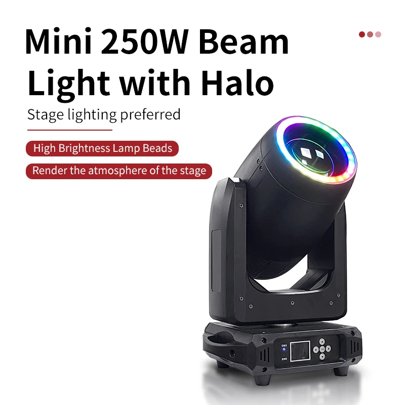 LED mini250W Moving Head Light Beam Spotlight Light DJ Stage Light DMX Party Light Nightclub Merry Christmas