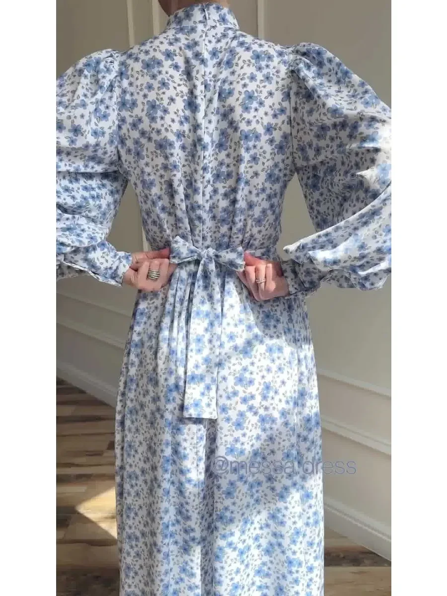 Eid Floral Dress for Women Muslim Party Ramadan Abaya Long Dress Belt Morocco Kaftan Vestidos Largos Dubai Robe Jalabiya 2024