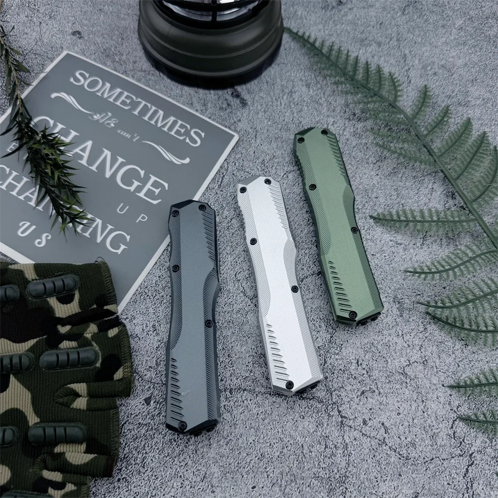 

Excellent hiking experience Folding Hiking Knife with A Durable, Multi-Purpose Outdoor Tool for Everyday Carry, Camping, and Fishing T6 Aluminum Handle and D2 Blade