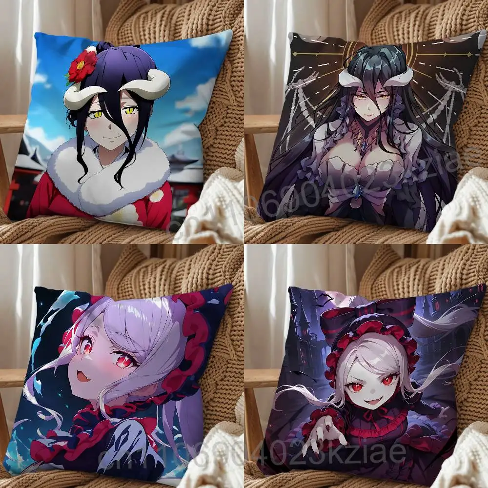 Shalltear Bloodfallen Albedo Overlord Pillow Case Office Cushions Suitable For Sofa Car Bedroom Decorative Cushion Cover