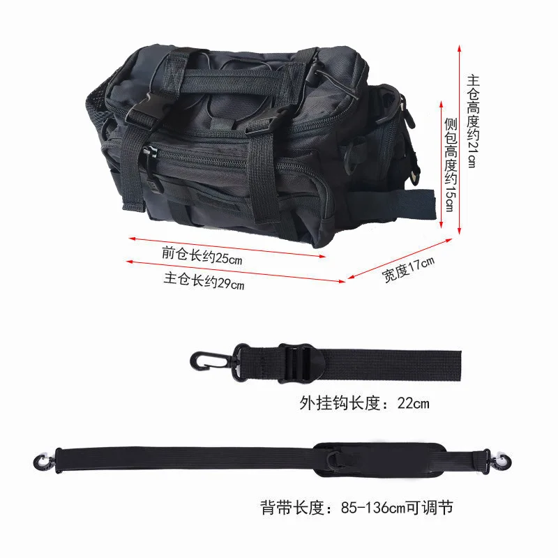 Large Capacity Fishing Tackle Bag Waterproof Fishing Tackle Storage Bag Case Outdoor Travel Hunting Shoulder Bag fishing bags