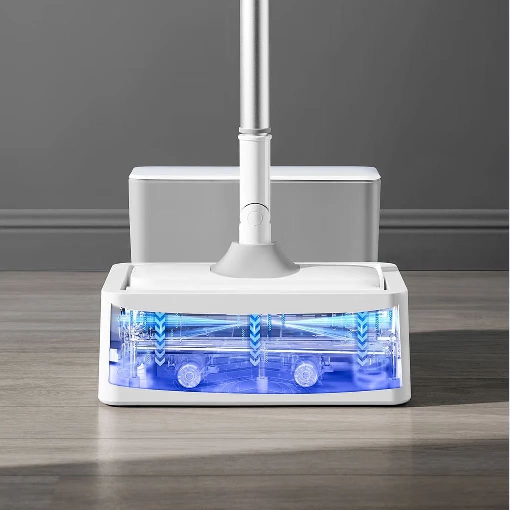 Double roller brush wireless self-cleaning mopping machine Electric Floor Mop Equipped with Traction