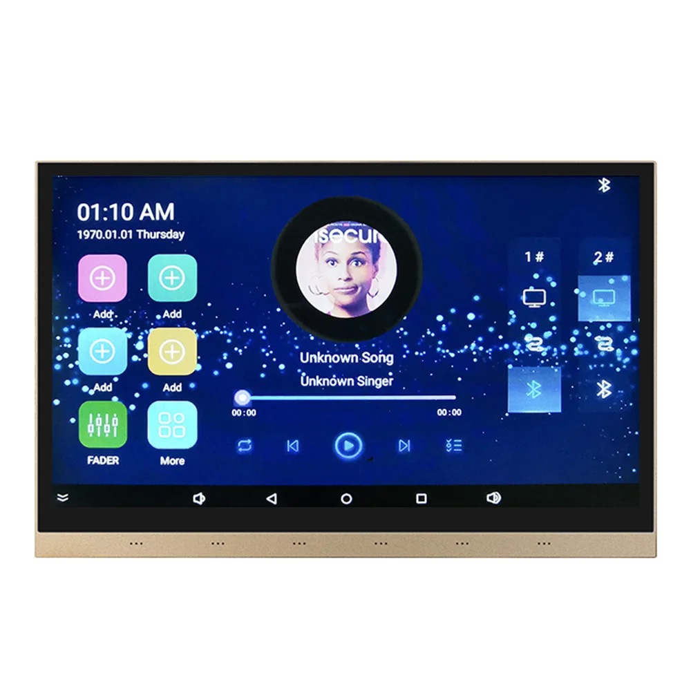 

10Inch Touch Screen Remote Control Home Automation Background Music System Wireless Wifi Blue Tooth Stereo In Wall Amplifier