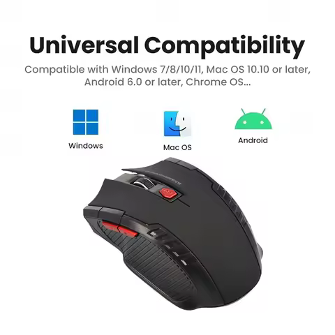 2.4G Mini Portable Wireless Mouse Mice Multi-Button DPI Adjustable Optical Gaming Wireless Mouse USB Receiver for Laptop PC Game