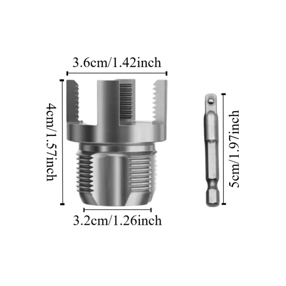 1 Inch Pipe Threader Internal External Multi-Use PVC PPR Threading Tap Powerful Claw Repair Pipe Tapping Tool Pipe Installation