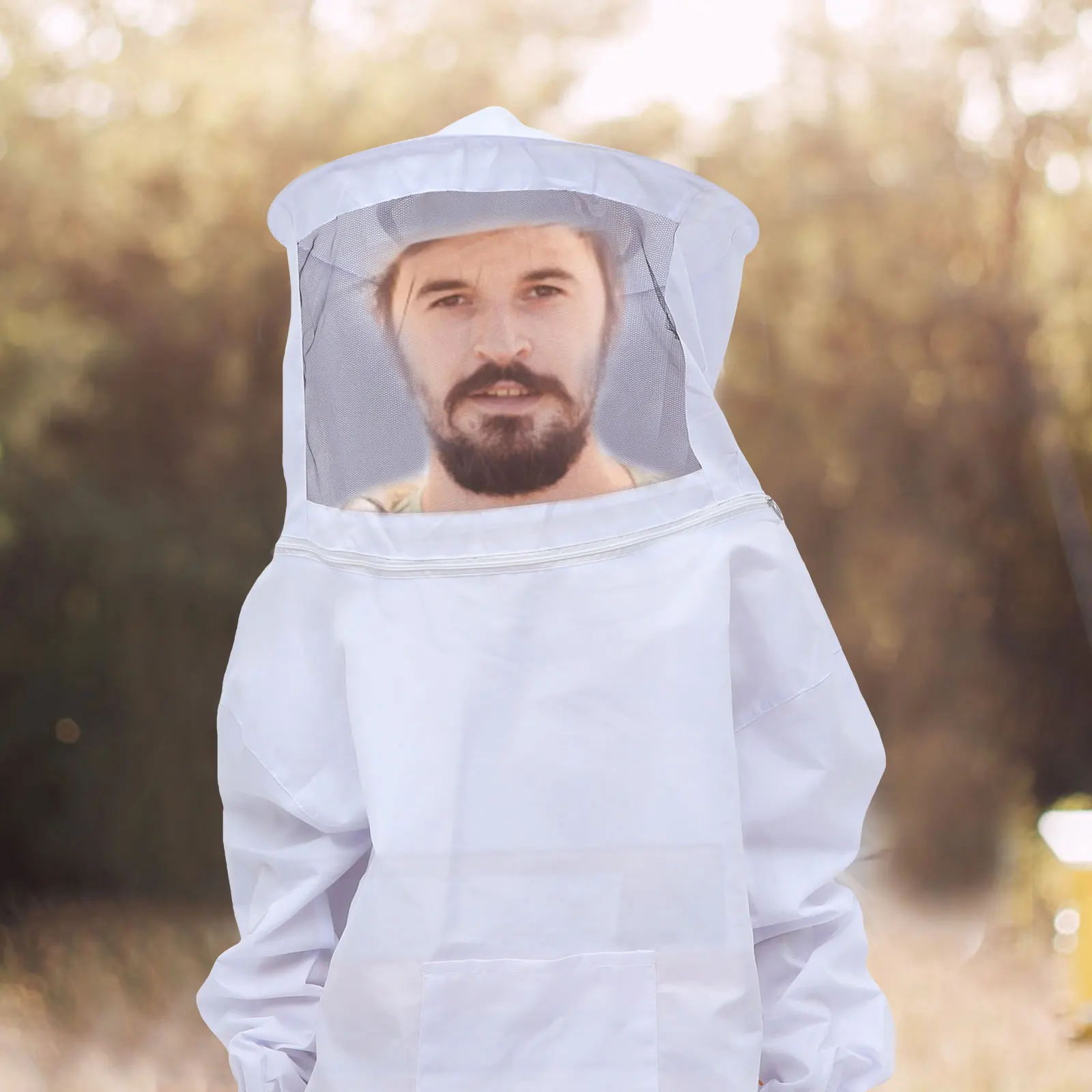 

Beekeeping Suit Set Thick Material Protective Gloves Jacket Veil Design Work Clothes Long Service Life Easy Use Durable Supplies