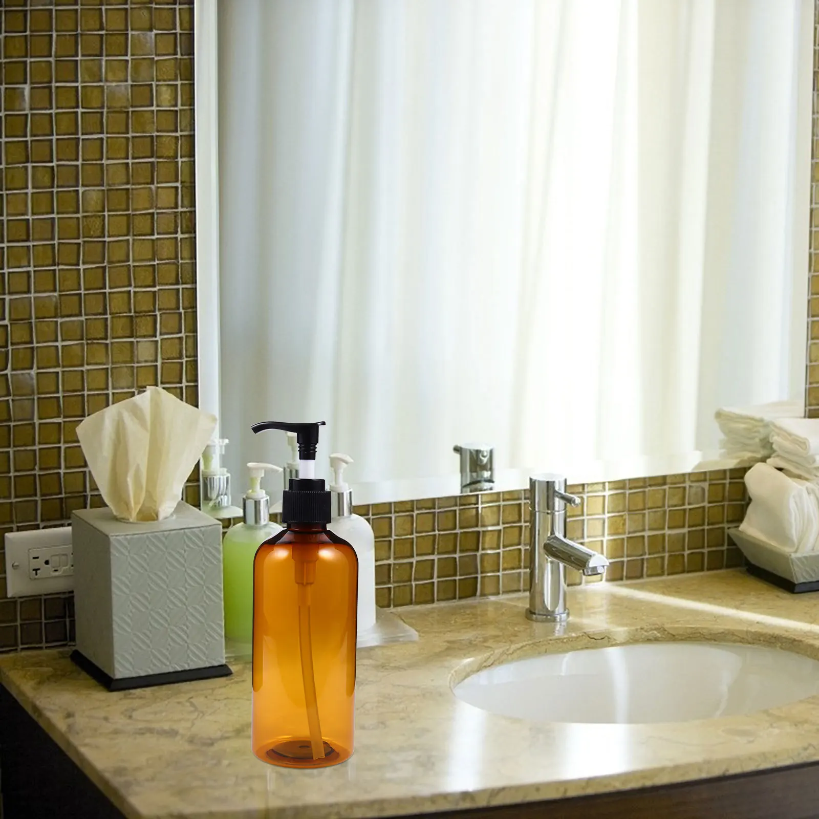 

6Pcs Lotion Press Bottles Plastic Dispensers Sub Packaging Bottles Travel Makeup Bottle Shower Gel Facial Cleanser