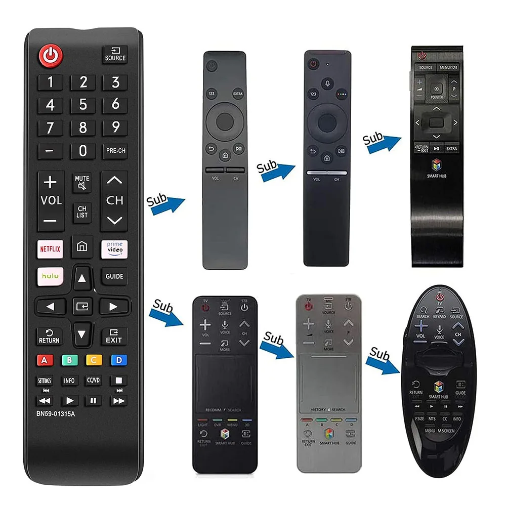 Universal BN59-01315A BN59-0315A Remote Control for All Samsung TV Compatible All Samsung LCD LED HDTV 3D Smart TVs Models