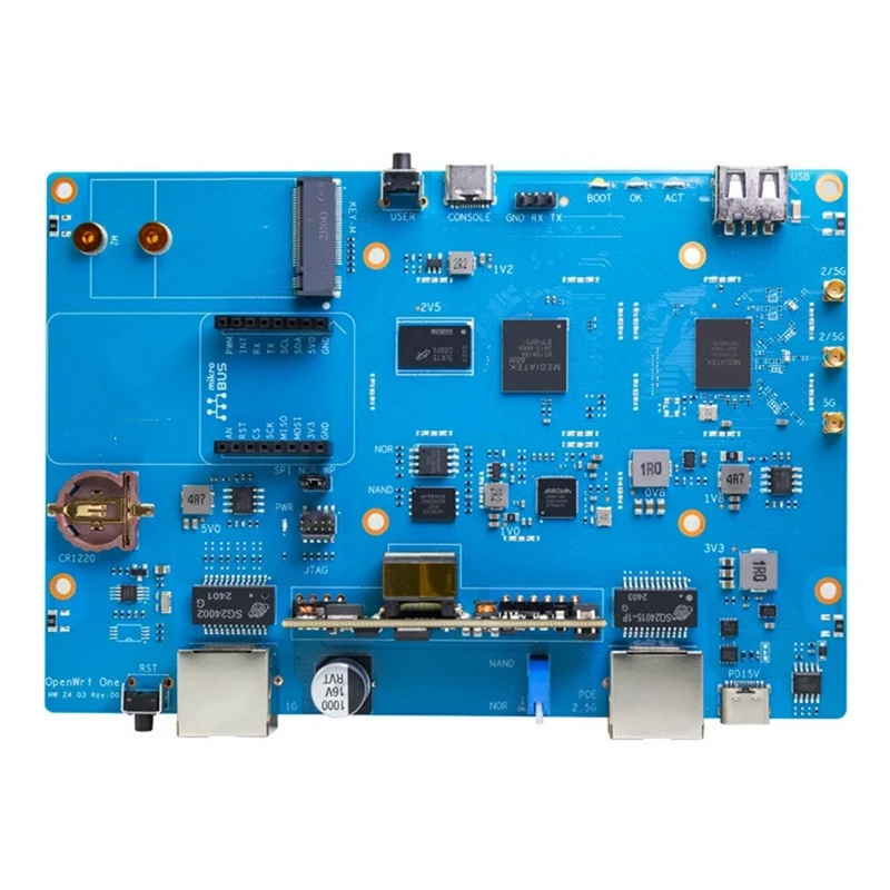 Dla Banana Pi Openwrt One Router Mediatek MT7981B 1GB DDR4 Wifi6 Gigabit Ethernet RJ45 Open Source Smart Router Board