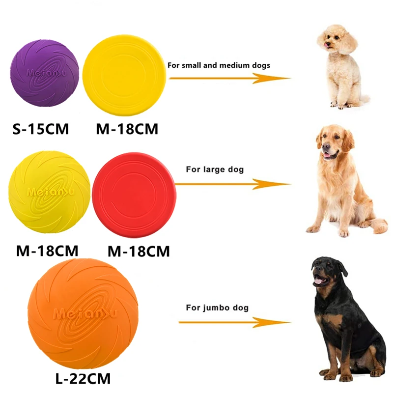 Dog Toy Flying Disc, Silicone Material, Sturdy Material, Bite Mark, Pet Outdoor Training, Entertainment Type Toy