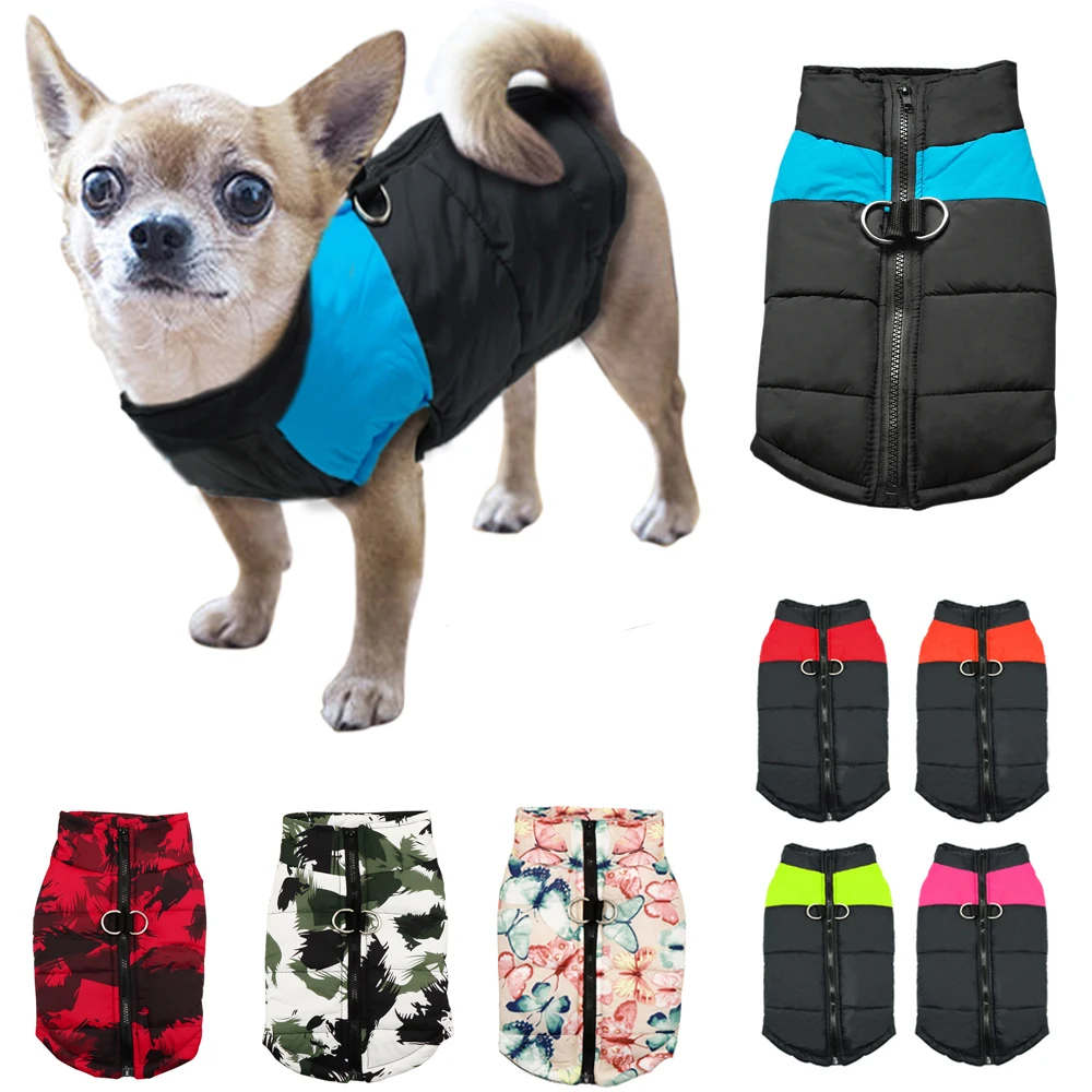 Waterproof Dog Clothes For Small Medium Large Dogs Winter Pet Dog Coat Jacket Puppy Pug Vest French Bulldog Chihuahua Clothes