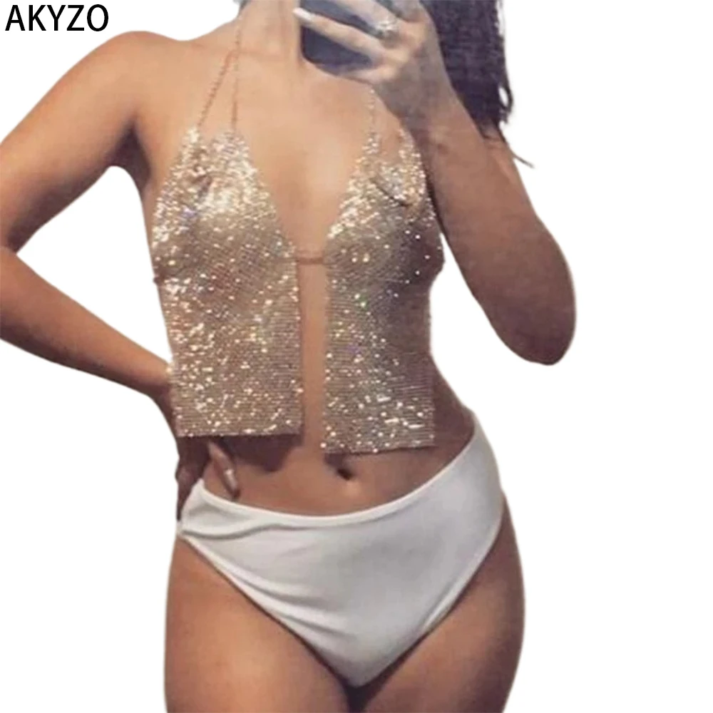 Летняя драпированная Шея AKYZO Y2k в стиле K-POP