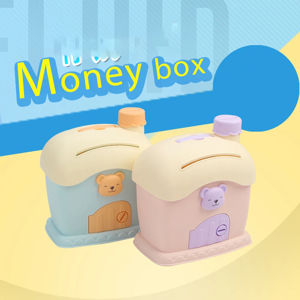 Skarbonka skarbonka dla dzieci domek grzybowy skarbonka królika może być przechowywana w dużych pojemność przechowywania pudełka na prezent dla dzieci