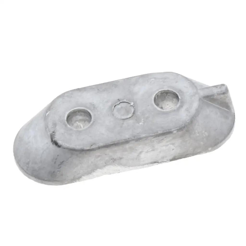 Boat Anode Zinc Alloy Marine Handlebar Spare Part Silver Modern Hardware for Outboard Motor Repair