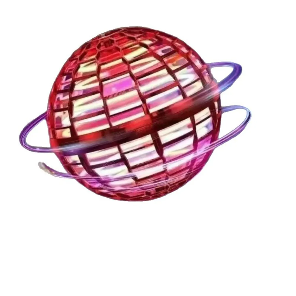 ลูกบอลบินได้ ควบคุมด้วยมือสำหรับเด็ก ไฟ LED สีสันสดใส ลูกโลกจักรวาล 360 องศา °   ลูกบอลแขวนแบบหมุนได้ เหมาะสำหรับของเล่นในร่มและกลางแจ้ง