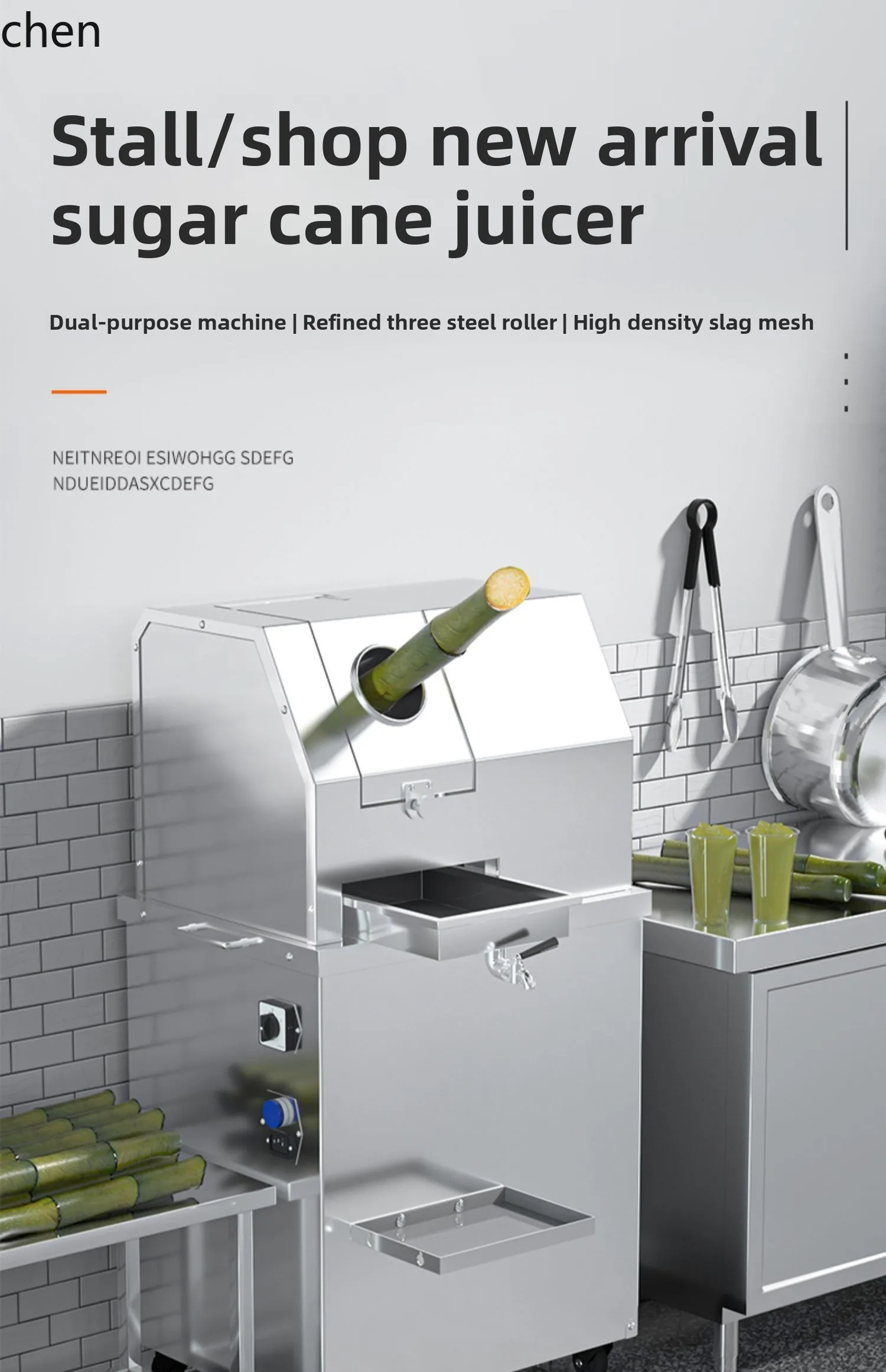ZML new desktop sugarcane juicer commercial stall electric sugarcane juicer automatic
