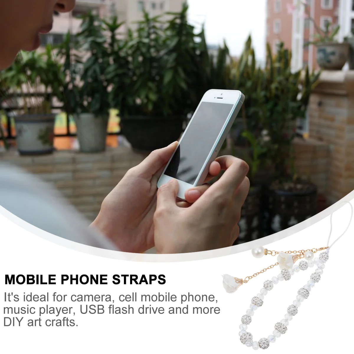 Handbag Mobile Phone Non-slip Bracelet Miss Handbags Wrist Crystal Keyring Pendants