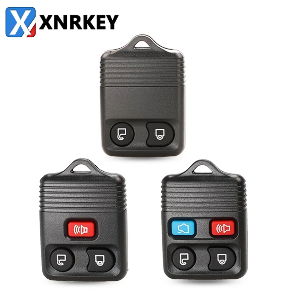 

XNRKEY 2/3/4 Buttons Remote Key Case For Ford Escape F 150 Explorer 2001 - 2007 Replacement Key Shell Without Blade