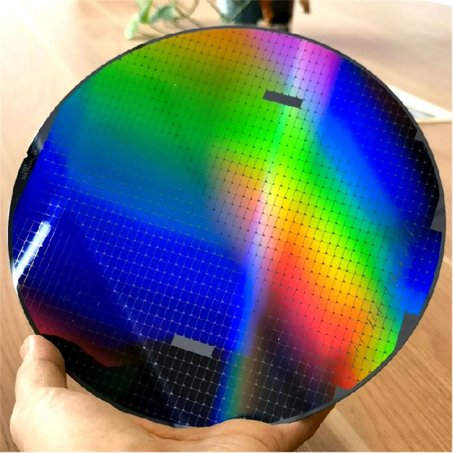 Decorative Silicon Wafer CPU IC Chip Semiconductor Lithography Tech Ornament