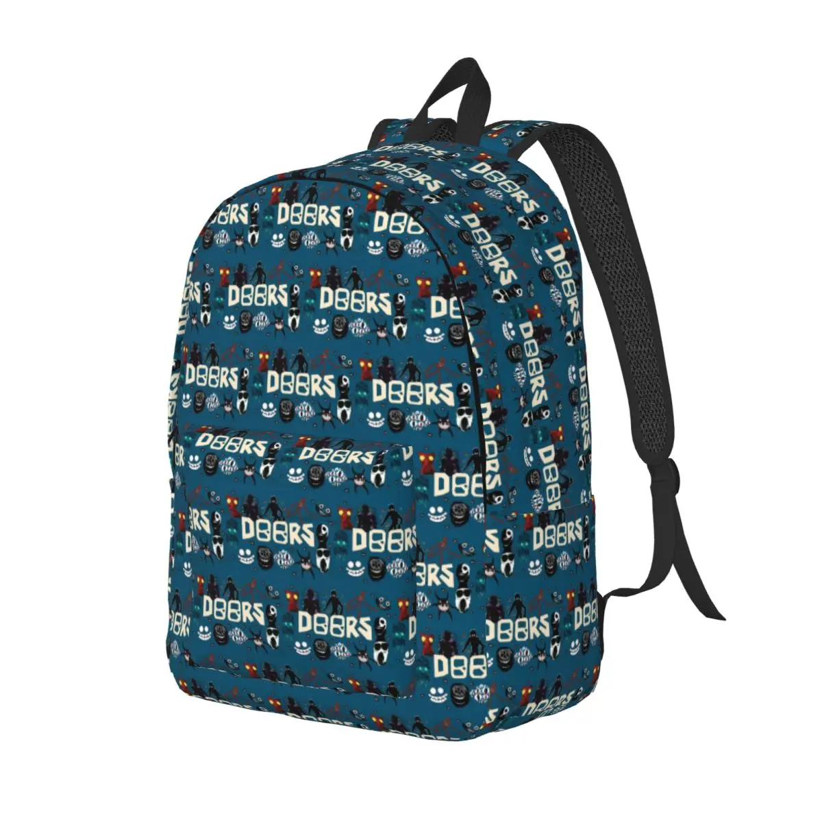 

Doors - Hide And Seek Horror All Entities Student Backpack School Bag Hiking Travel Daypack for Men Women Bookbag Shoulder Bags