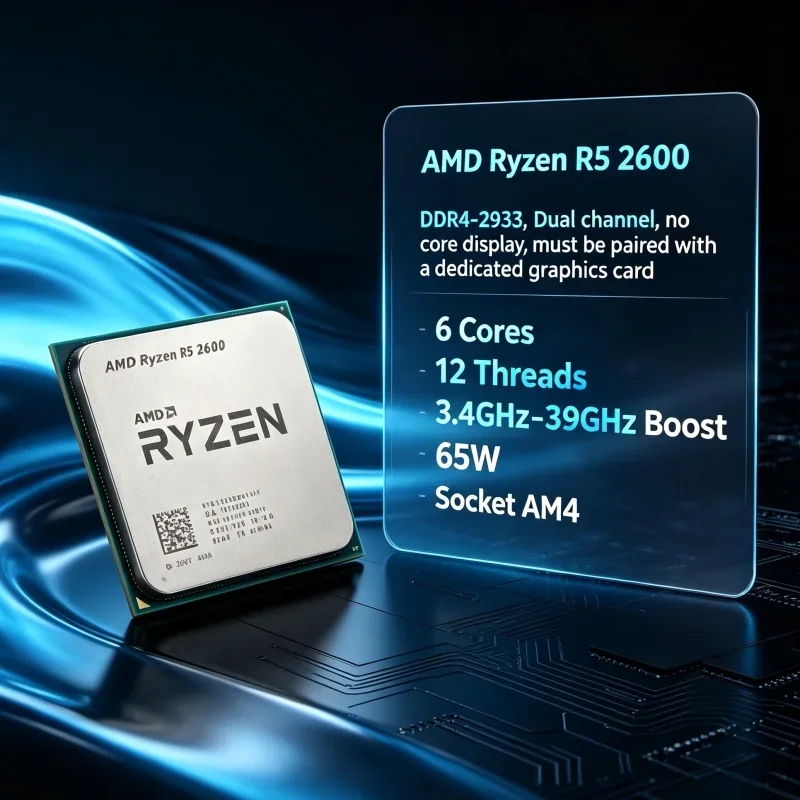 amd-ryzen-5-2600-cpu-tray-6-core-12-thread-34ghz-65w-yd2600bbm6iaf-am4-desktop