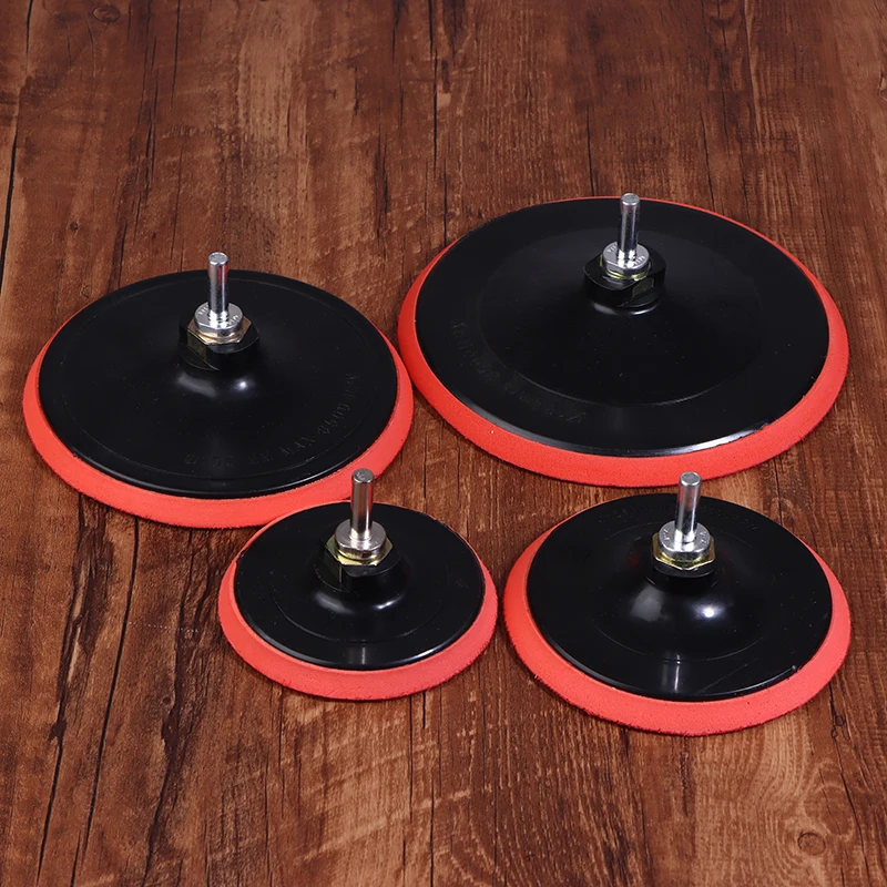 3/4/5 بوصة رغوة البلاستيك دعم الوسادة الرملي القرص الداعم الموضوع تلميع الرملي الداعم لوحة زاوية طاحونة ساندر