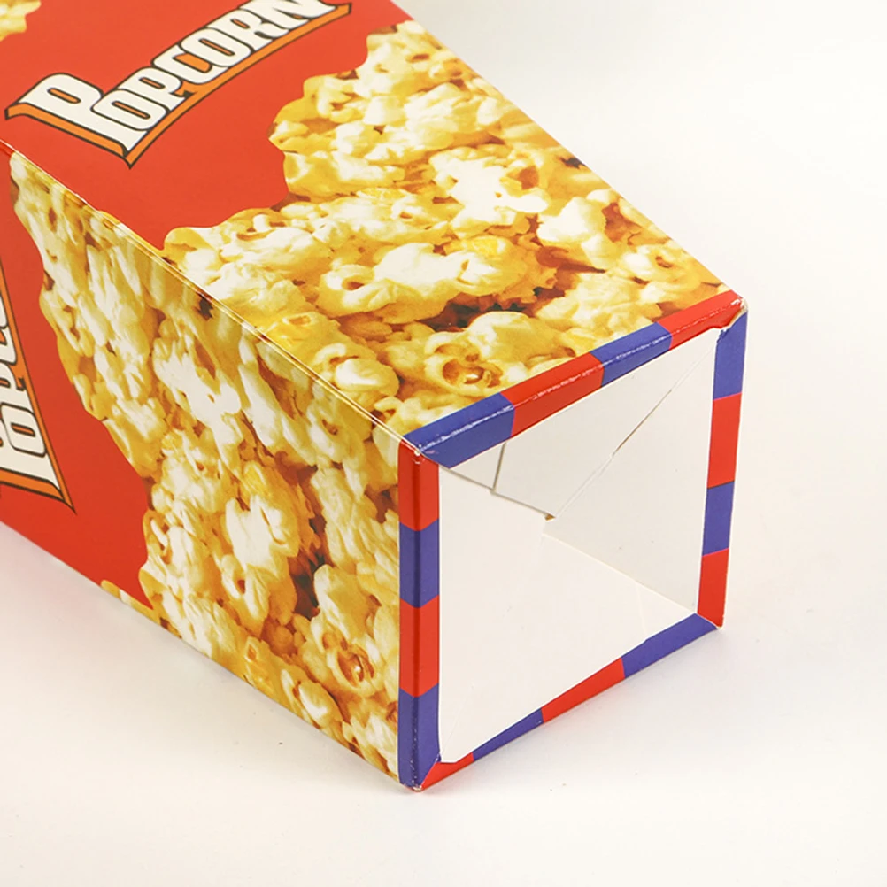 

100 Pcs Popcorn Box Snack Food Container Party Supplies Cardboard Candy Portable Cartons