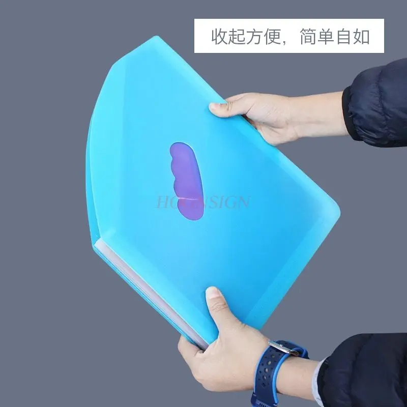 A4 folder desktop storage box, student paper material classification folder, file folder, test paper bag, large capacity