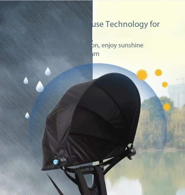 Travel Folding Umbrella UV Clear Backpack Umbrella Outdoor Hiking Mountain Backpacking Handheld-Free Beach Umbrellas Gift Ideas