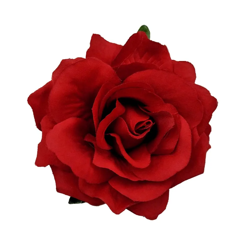 Simulation Flower Hairpin Bohemia Red Rose Hair Clip Women Ladies Girls Seaside Beach Accessories Flower Clip Fashion Headdress