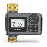 INSOMA Automatic Watering System Smart Garden Irrigation Water Timer with Brass Swivel for Hose Fuacet Outdoor Garden IPX5