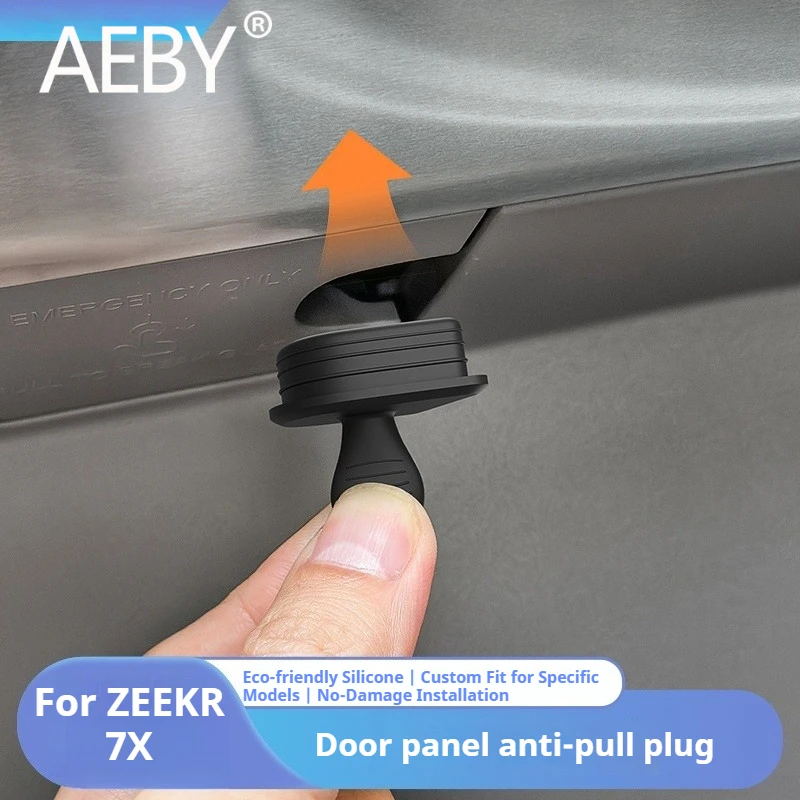 

AEBY для ZEEKR 7X 2024 2025, анти-тактная силиконовая заглушка стеклянной дверной панели, основная крышка сломанного окна для вождения, аксессуары для интерьера