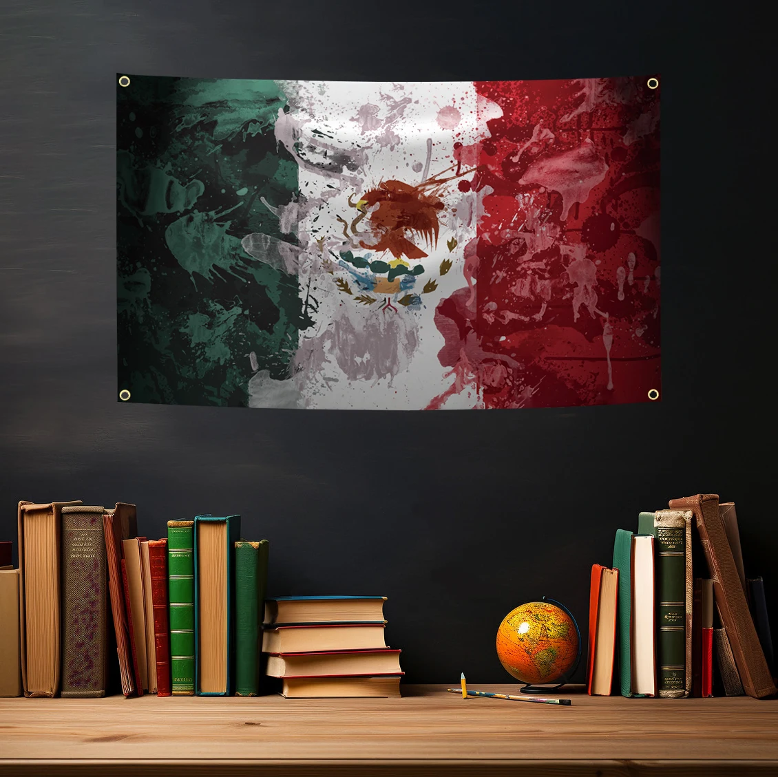 90x150cm Mexico National Flag Tapestry Hanging Printed Mex Mx Mexican National Flags Polyester Mexicanos Banner Decoration