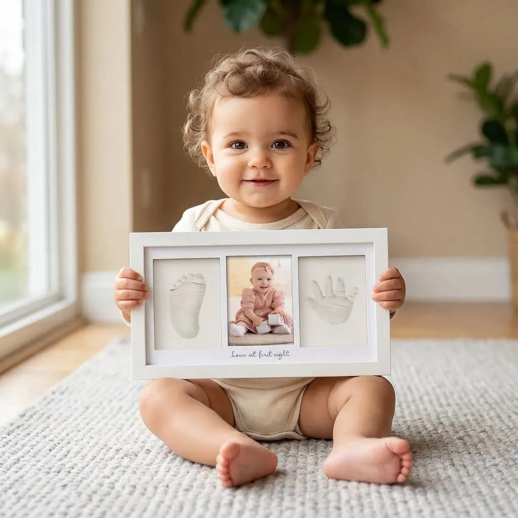 Baby Handprint and Footprint Keepsake Photo Frame Kit 2