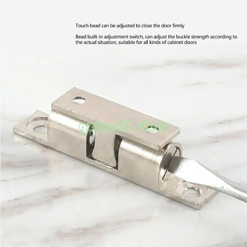 

W0YC 5pcs Solid Brass Beads Catching Latches for Silents Furniture Door Closing