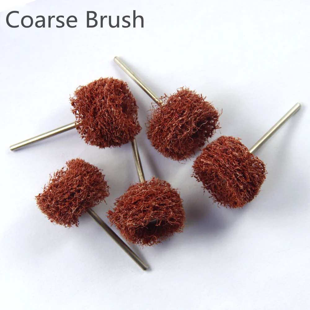 #01Mp25# Dental Polishing Coarse Brush 5pcs Cleaning Grinding Ceramic/Metal/ Jade/Jewelry For Low Speed Handpiece Dental Supply