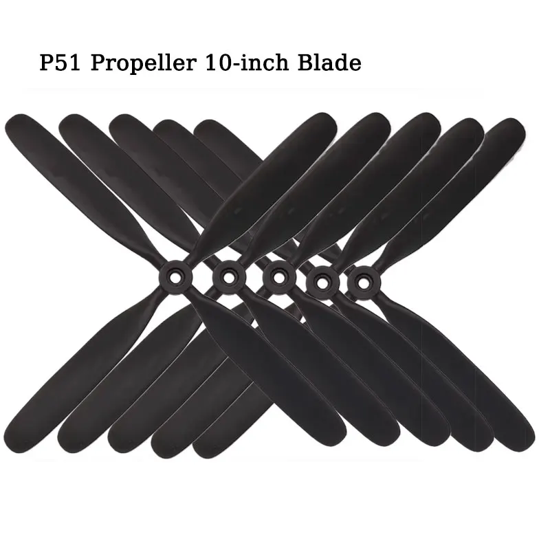 Hélice de 4 Aspas Estilo P51 de 10.5x8 Pulgadas para Aviones Modelo 1080, Accesorio de Piezas Pequeñas para Juguetes de Control Remoto