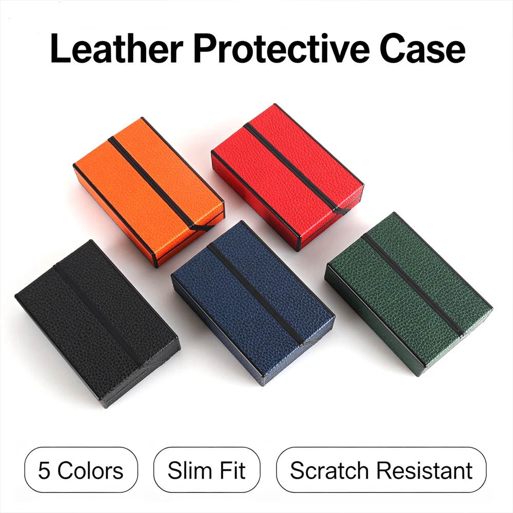 Slim Fit Leather Shell For IQOS ILLUMA Shock‑Resistant Anti‑Drop Case for IQOS ILLUMA I ONE Cover Portable E‑cigarette Accessor