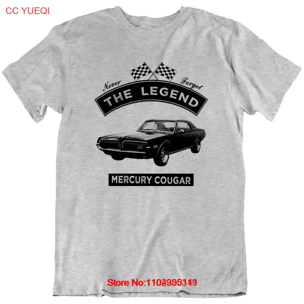 1968 Mercury Cougar The Legend Classic Car Vintage Retro T-shirts Tee Gift New