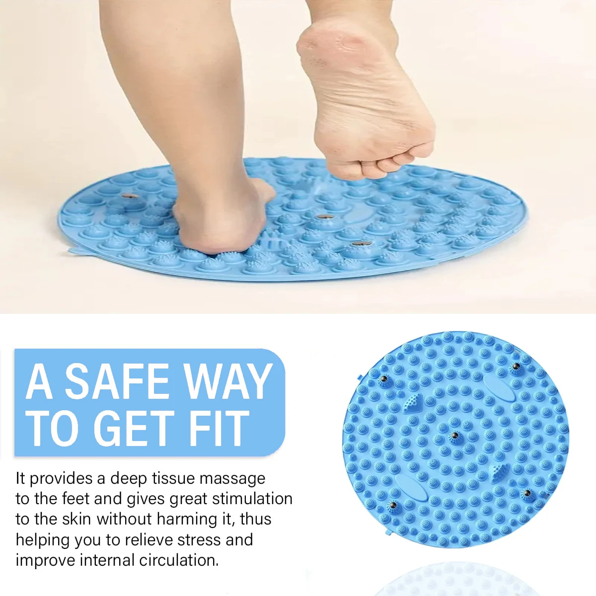 TPE Magnetic Foot Massage Pad Acupressure Yoga Mat Finger Pressure Board Muscle Relaxation Feet Training Tools Acupoint massager