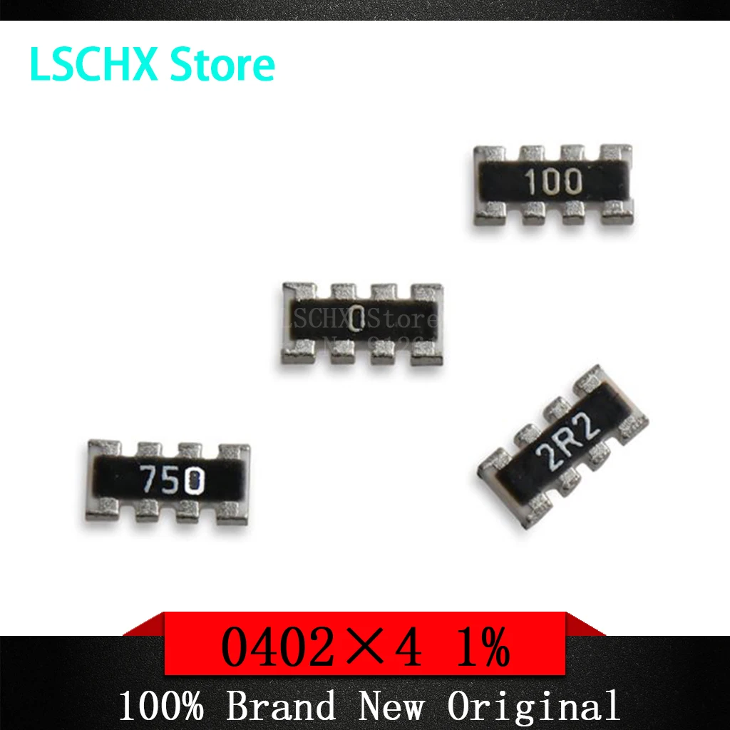 100PCS 0402×4 Resistor SMD Accuracy 1% 0 ohm ~ 1M ohm 1K 2.2K 10K 100K 0 1 10 100 150 220 330 ohm 1R 10R 100R 150R 220R 330R