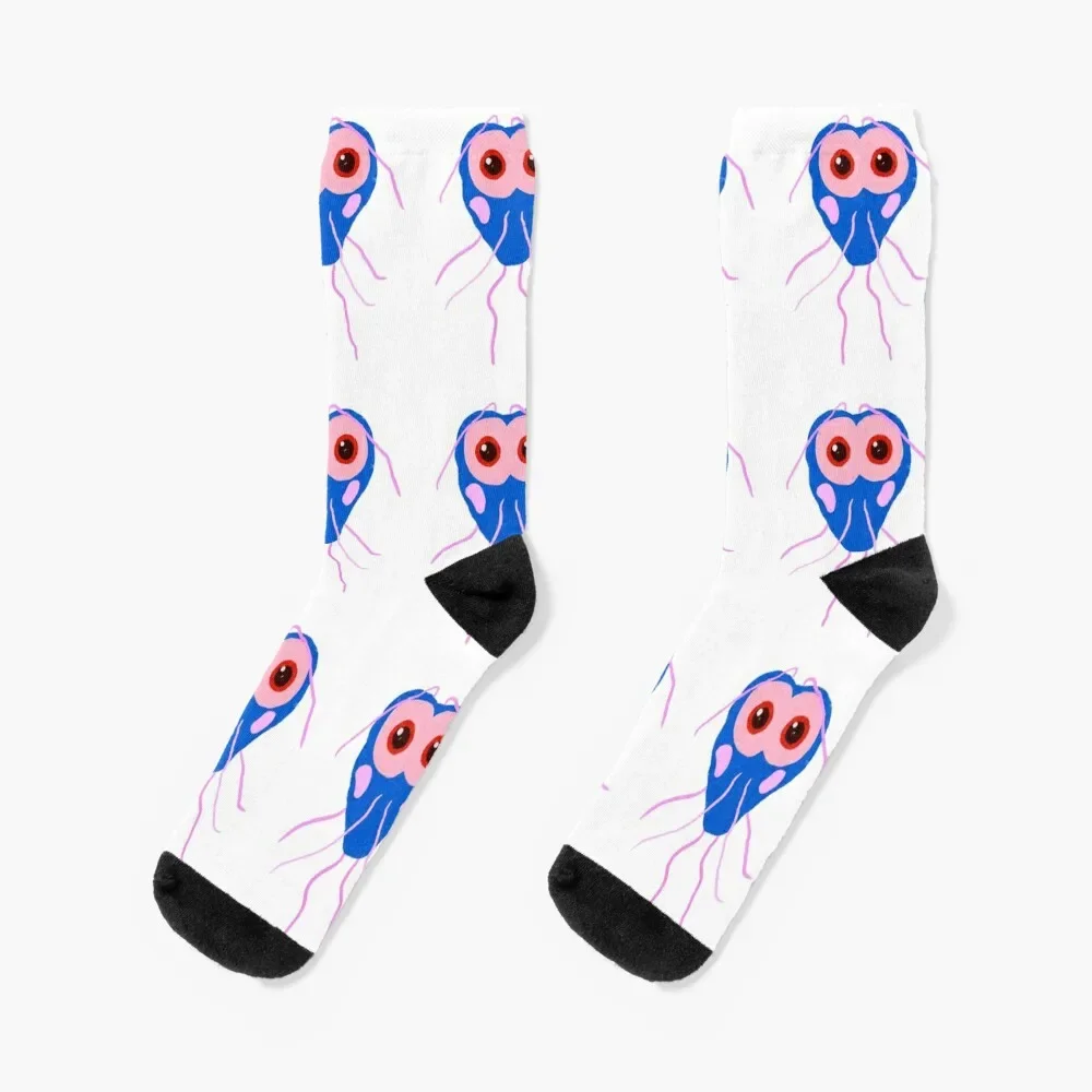 

Giardia Cute Microbes Adorable Bacteria Socks kawaii football Men's Socks Women's