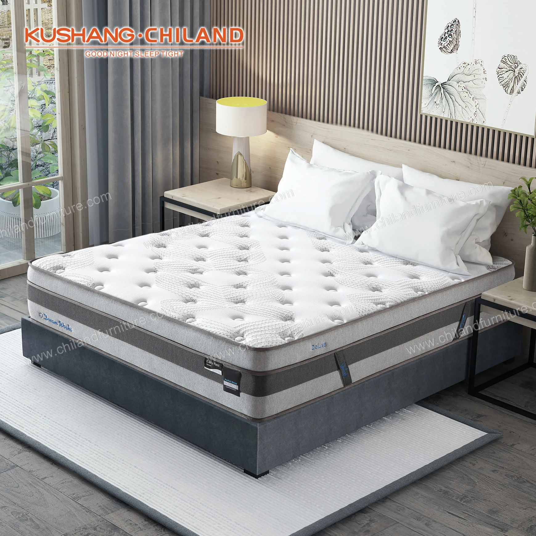 king queen roll hotel latex mlily pillow top in a box foam high quality single bed full size memory spring mattress